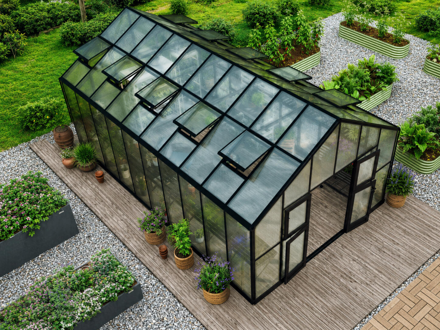 Dream Center Green House 3D Rendering